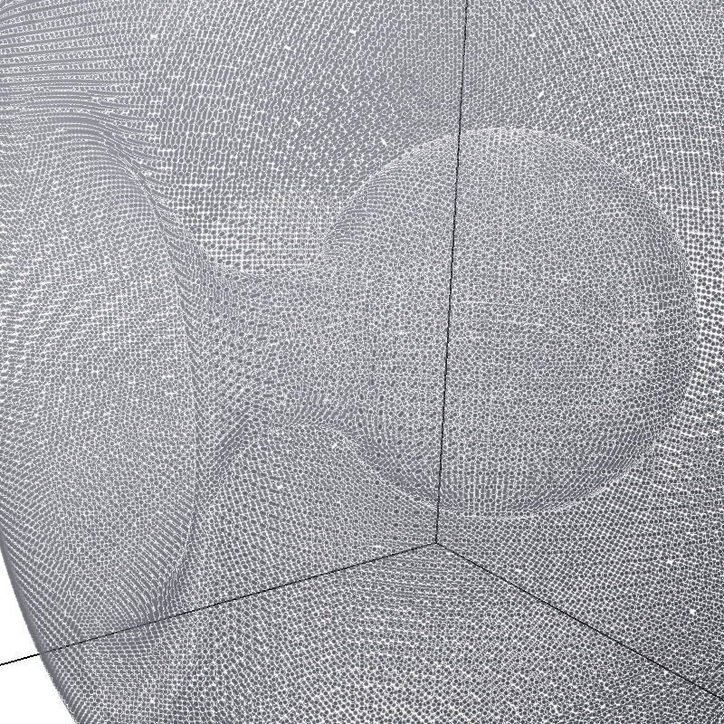 Close-up view of the internal Stomatocyte structure.