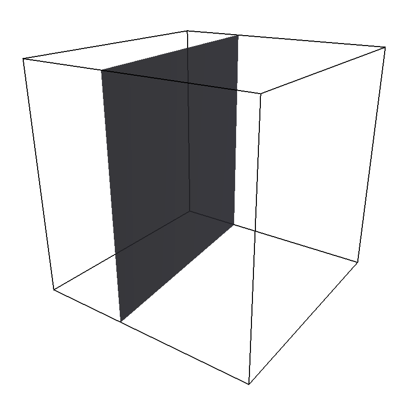 Visualization of a constraint with a Wall shape.
