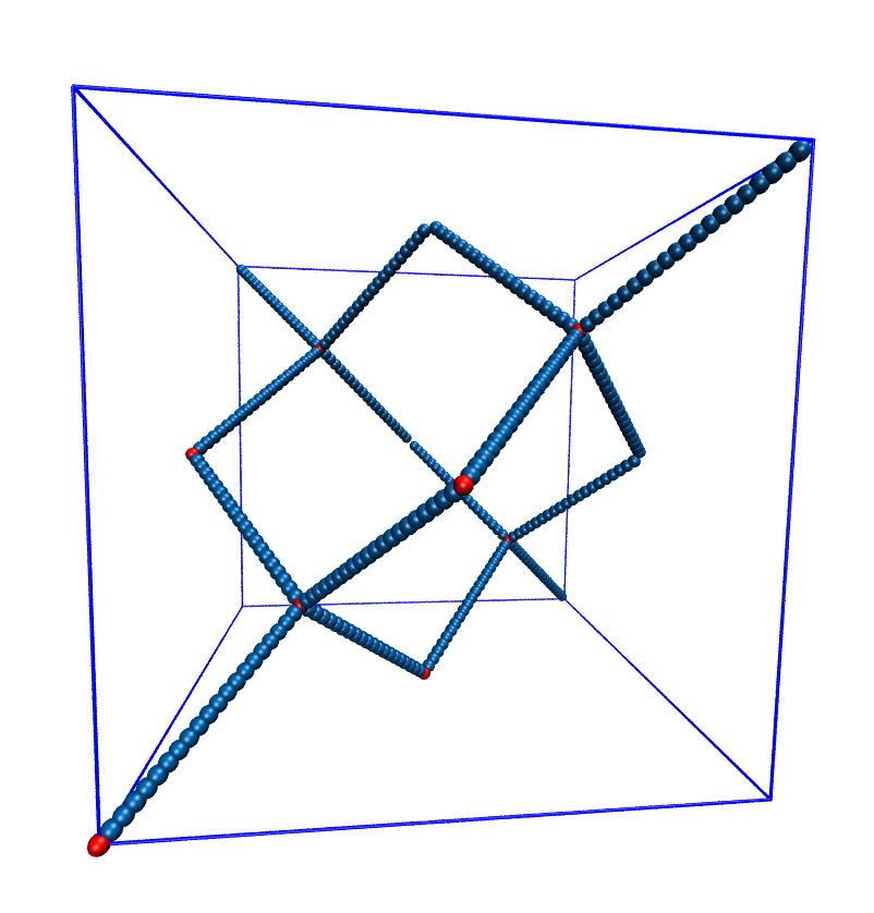 Diamond-like polymer network with MPC=15.