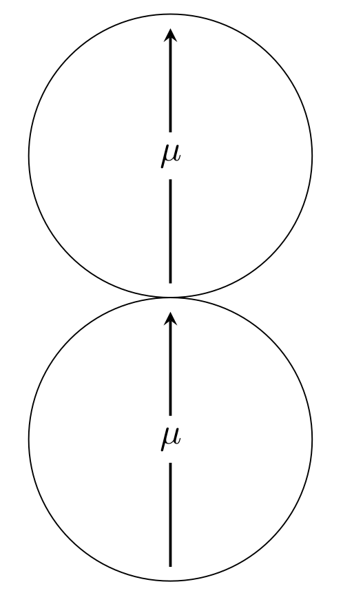 schematic representation of head to tail configuration